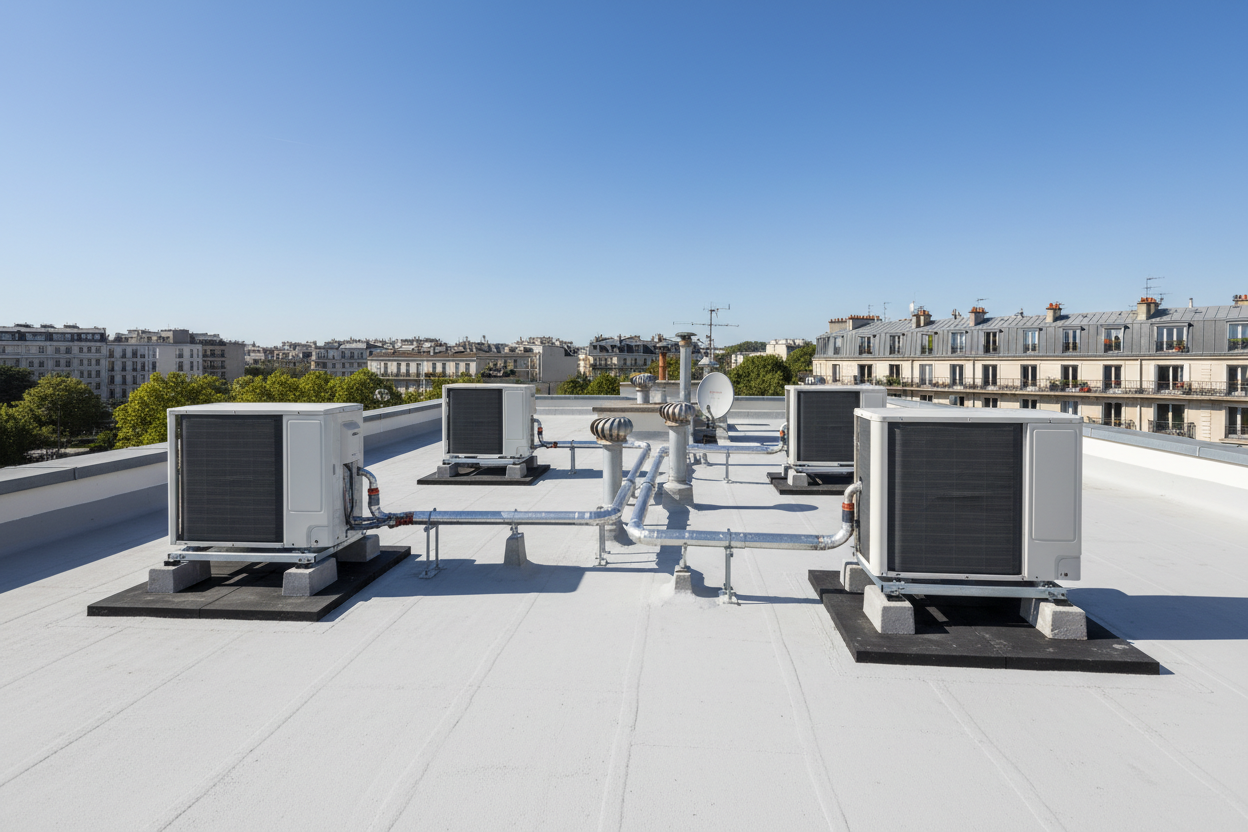 PAC individuelle appartement T3 Paris - Avant / Après - Après