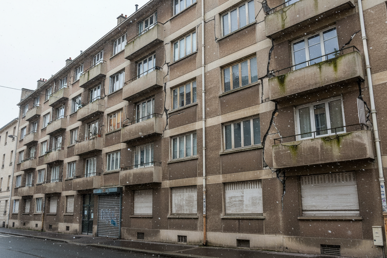 Géothermie copropriété Versailles - Avant / Après - Avant