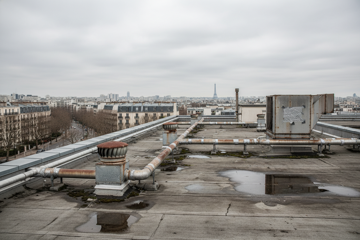 PAC individuelle appartement T3 Paris - Avant / Après - Avant
