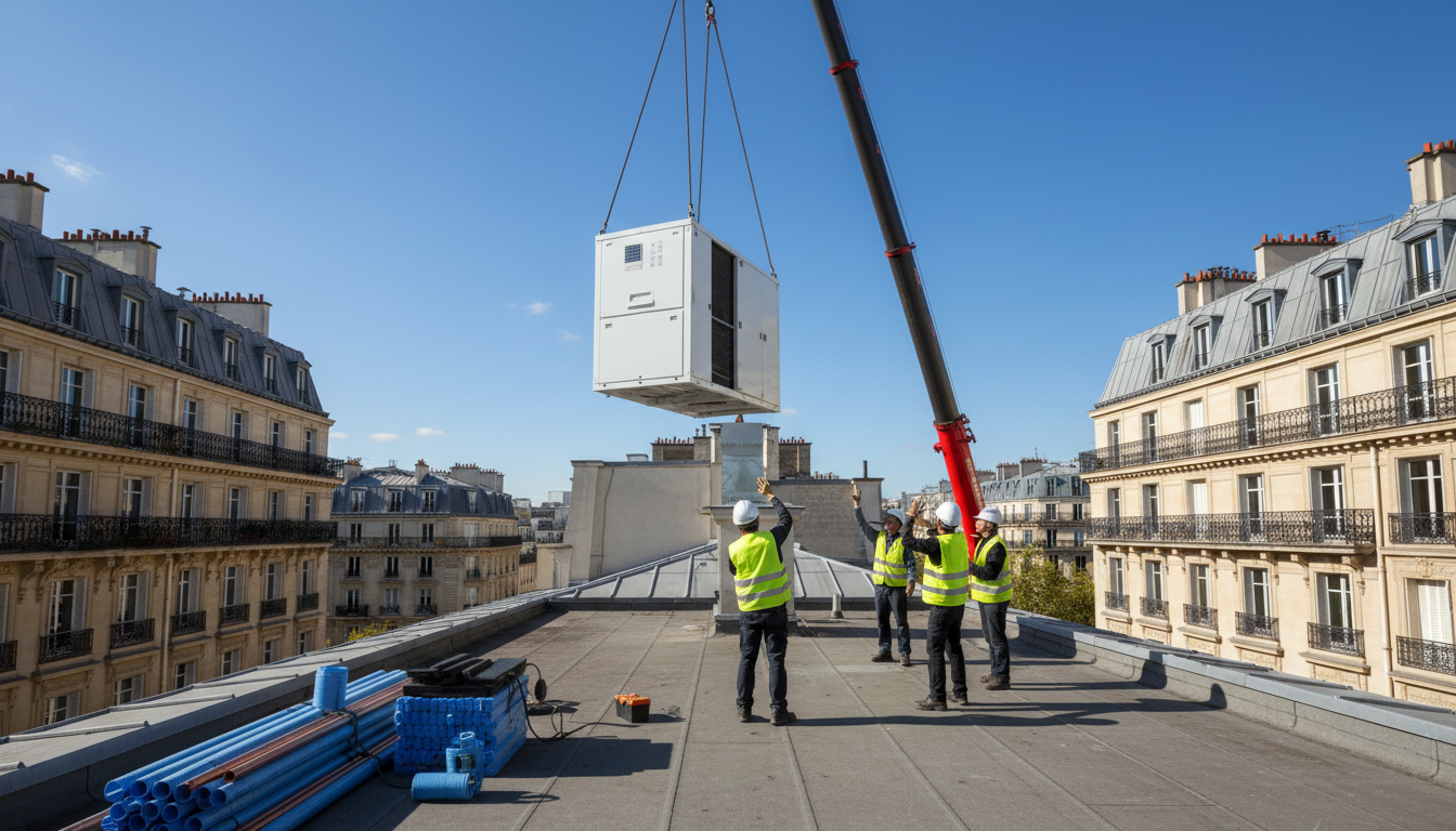 Coût installation PAC copropriété Paris : tarifs et financement