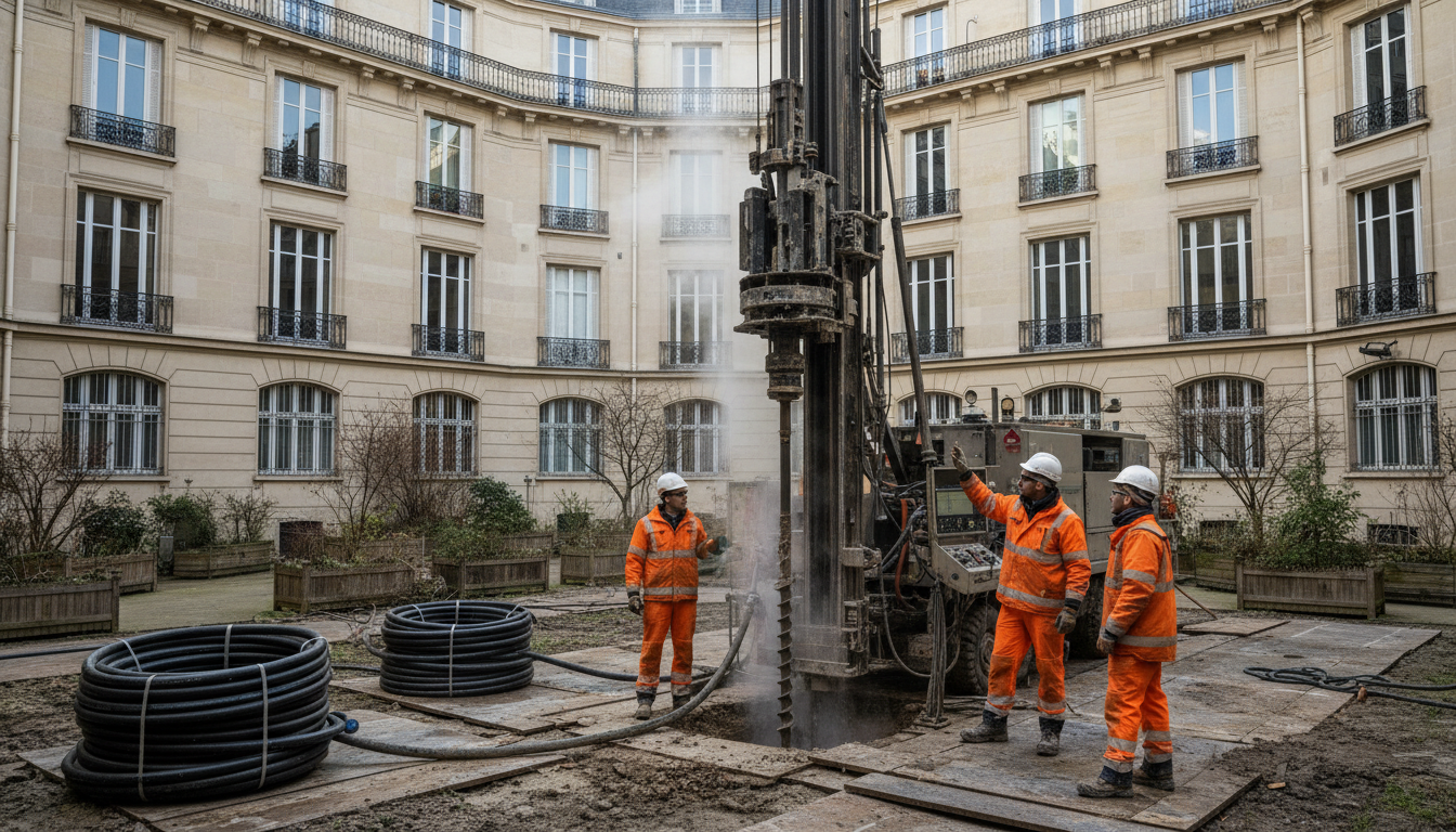 Géothermie en copropriété à Paris : la fiche BAR-TH-178 décryptée